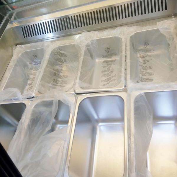 New Design 8 Trays Commercial  Ice Cream Gelato Display Freezer With Defrost System and Lighting