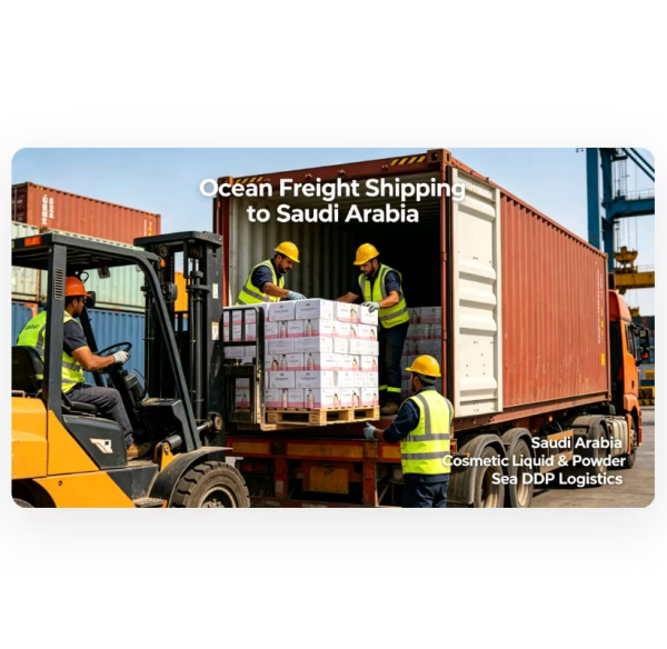 DDP Sea Freight Shipping to Saudi Arabia  for Cosmetic Liquid / Powder