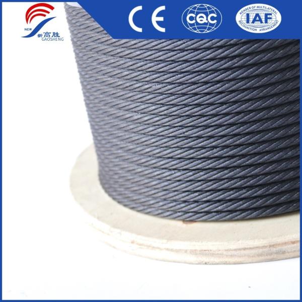 Corde en acier galvanisé de 10 mm pour ascenseur en acier à haute teneur en carbone 2,5 mm-15 mm