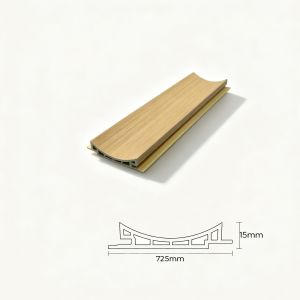 Hollow Concave Waterproof PVC Fluted Wall Panels Easy Install Cladding Design for Facade Showroom Applications