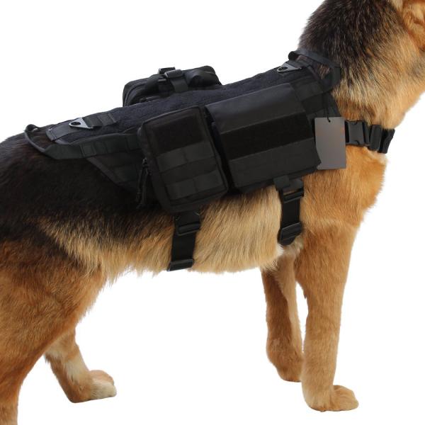 Military Training Outdoor Adjustable Dog Harness Breathable Eco-Friendly