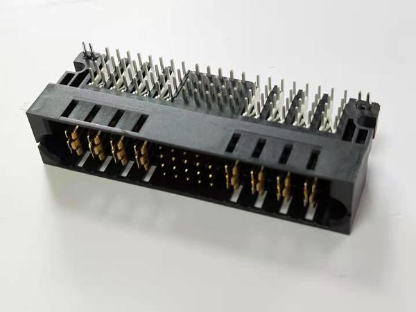 Copper Alloy 4P+20S+4P Right Angled Power Supply Connectors Male Type