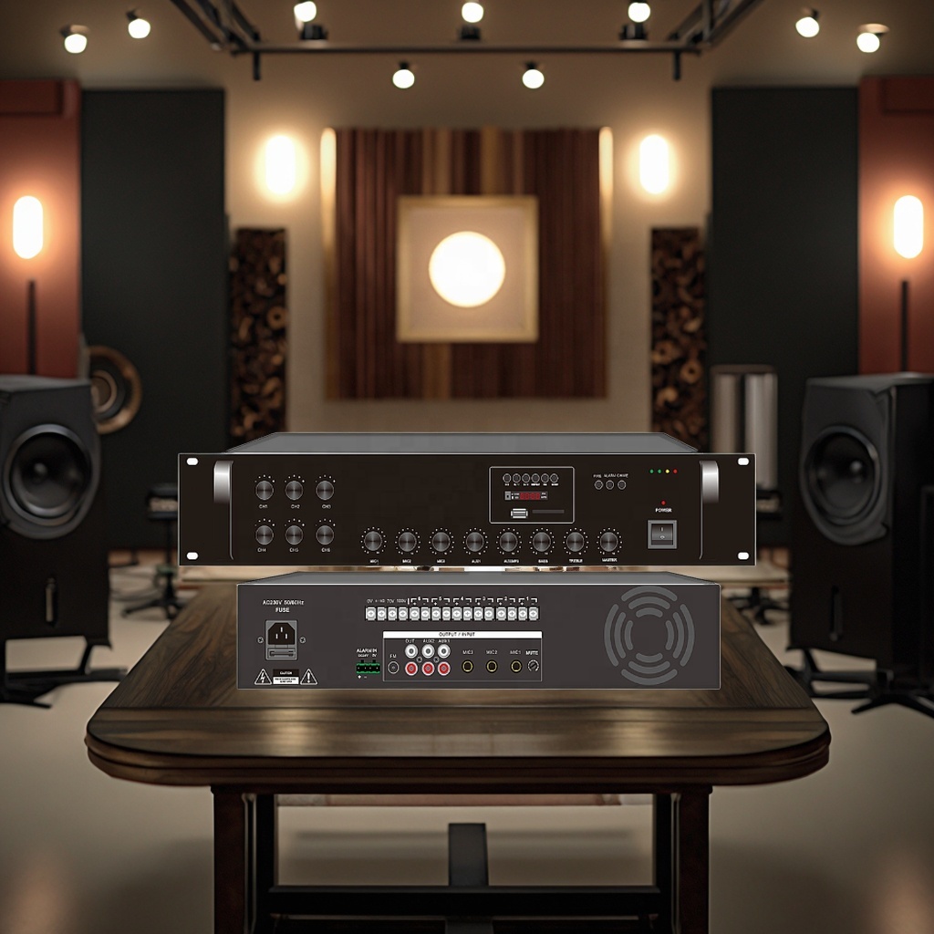 360W 6 Zones Mixing Amplifier With MP3 And Bluetooth Players
