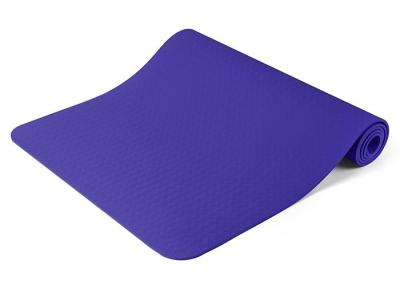Purple Yoga Exercise Equipment NBR Material Waterproof Yoga Mat Lead Free