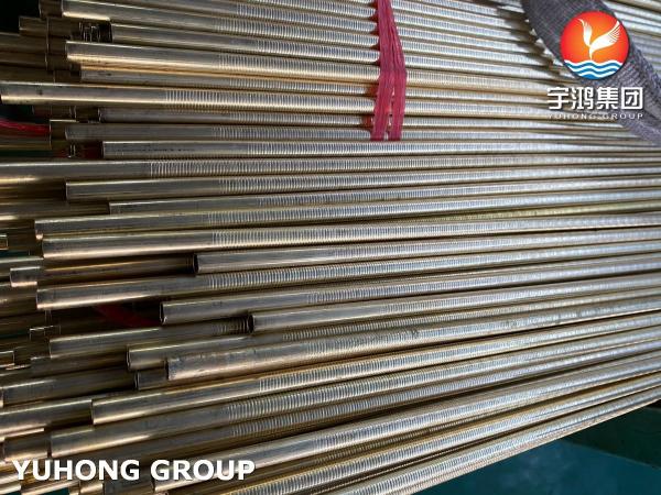 Gilled Integral Low Fin Tubes Copper Nickel Alloy C71640 Cu70Ni30