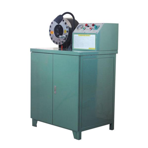 2 Inch 600 Ton Pressure Force Rubber Hose Crimping Machine Higher Model Green Color 220v/380v Voltage With 6-51mm Range And 10 Interchangeable Dies