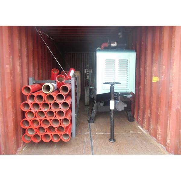 Electric Small Portable Hydraulic Concrete Pump 40m3 / h With Slide Valve 380V / 50Hz 2600kgs Weight