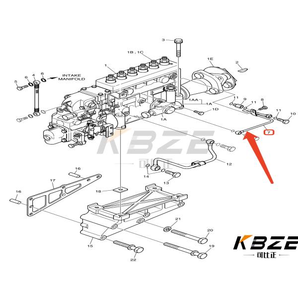 65057015356 65.05701-5356 PUMPA DE INJECCIÓN DE ÓLEO DE PIPE DE LLEVACIÓN PARA DAEWOO DOOSAN DE08 El motor se ajusta a la DH300 DX300