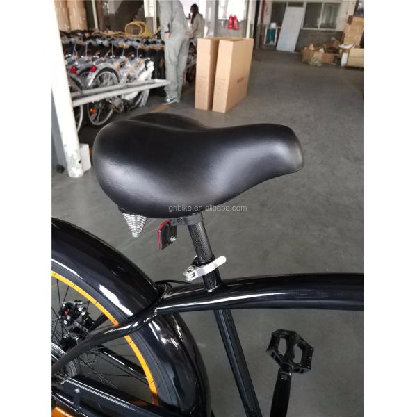 26 inch 3.0 tire fat tire men beach cruiser bike with Shimano 7 gear and disc brake