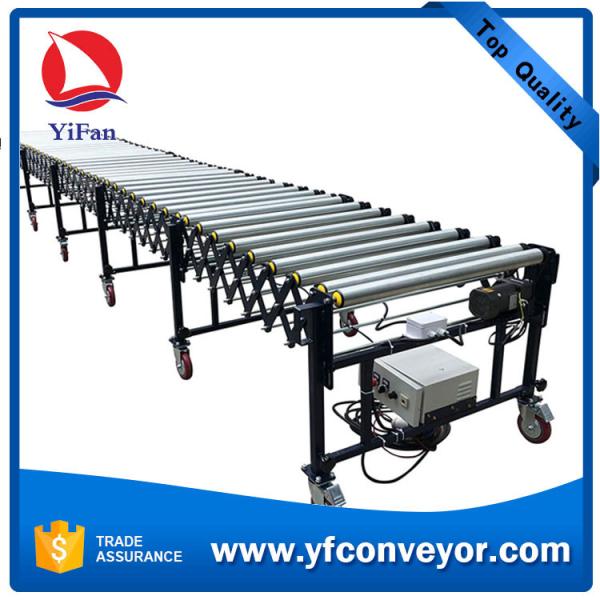 Good price electric power retractable flexible expandable roller conveyor for sale
