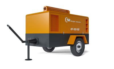 Mobile Screw Type Diesel Air Compressor 185 Cfm 260HP/1700rpm