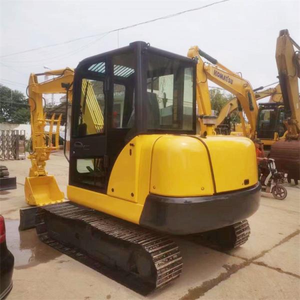 Peso de operación 5000 KG 5 toneladas Japón Mini Excavadora Komatsu PC 56U con 50 KW de potencia