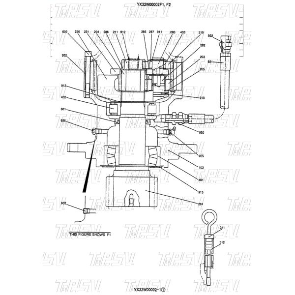 SK135 Eje de excavadora piezas de repuesto de piñón piezas electrónicas Tratamiento térmico