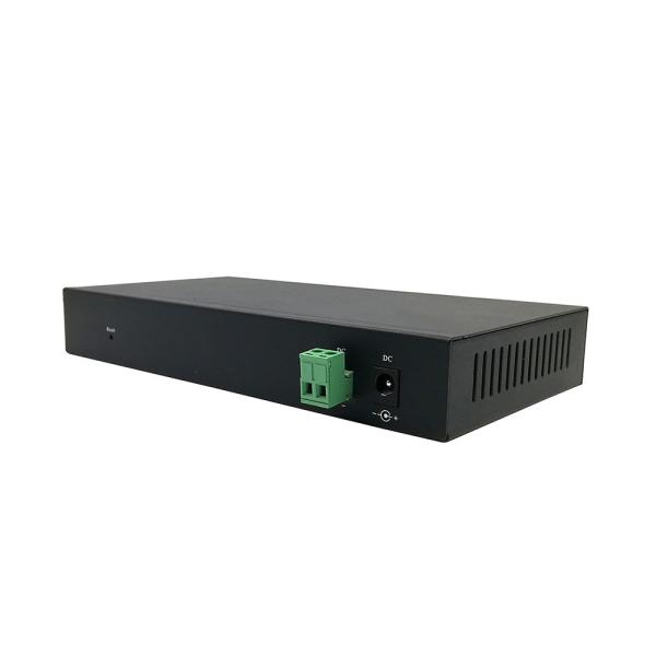 Fiber Optic Switch 8 Port Gigabit PoE Network Switch With LED Indicators