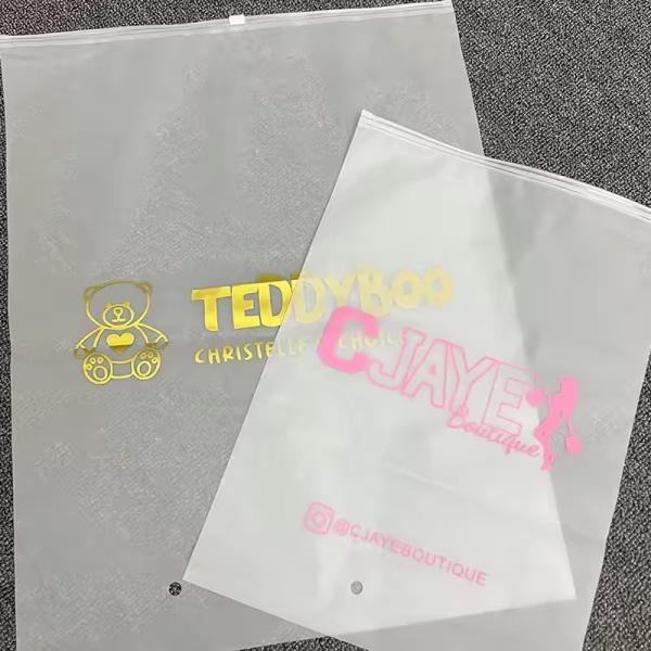 CTCX Custom Packaging Frosted Ziplock Bags Recycled Saco Zip Lock Zipper Cloth Bag Zip Lock Bag Clothes