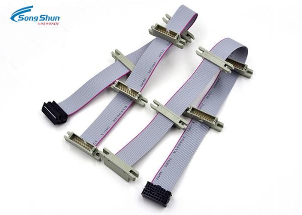 Electrical Connector 16 Pin Ribbon Cable , 1.27mm Box Header Flat Ribbon Cable
