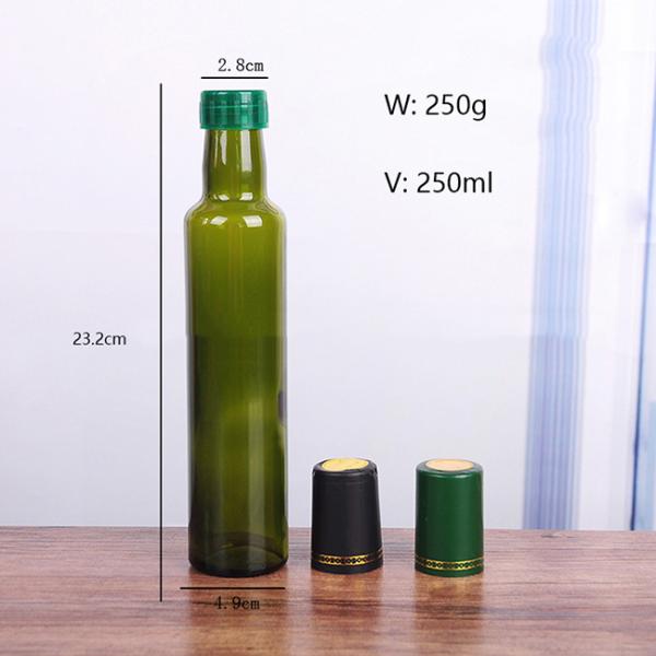 Толстая бутылка капельницы оливкового масла стены, прочная бутылка круглых/квадрата оливкового масла