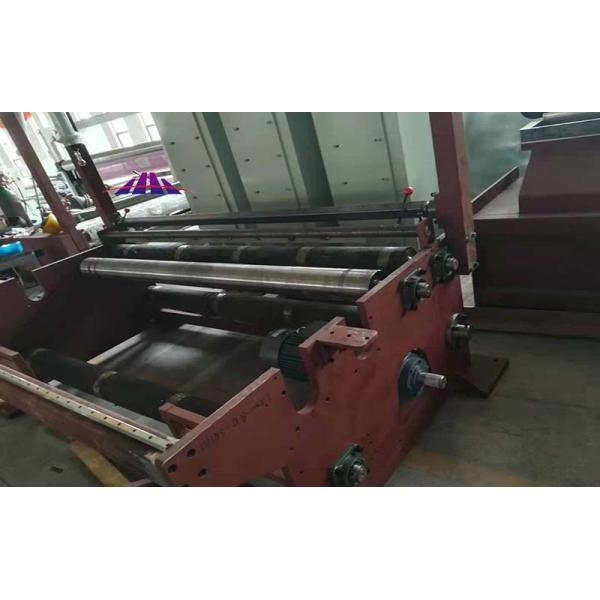 7KW Fabric Roll Slitter , Non Woven Fabric Roll Cutting Machine Horizontal