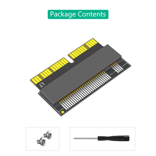 High Speed M.2 NVME SSD Adapter for MacBook Air Pro Retina with 12 Months Warranty