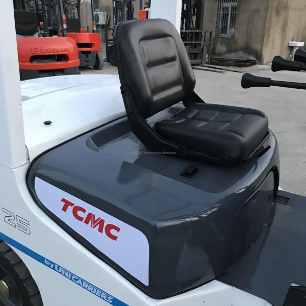 Japan TCM 2.5 Ton Used Forklift 0-2000 Working Hours 4500 KG Machine Weight Assurance