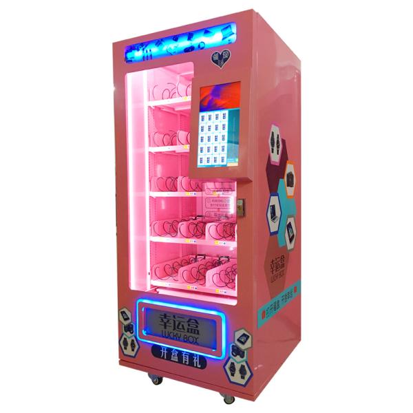 Máquina de venda automática completa da soda do metal, máquinas de venda automática afortunadas azuis/do rosa/amarelo caixa do alimento