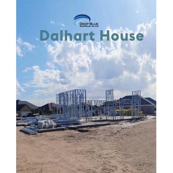 Дом виллы 2-этажа США полуфабрикат светлый стальной обрамляя с большим Windows