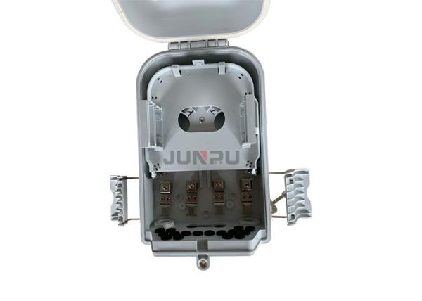 PC+ABS Material 16 Core Optical Fiber Distribution Box Grey Black