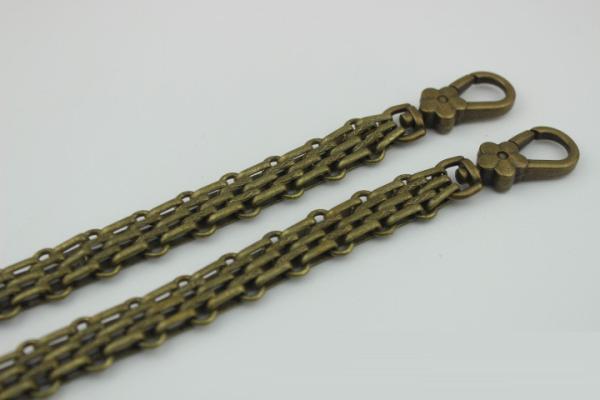 New product design zinc alloy snap hooks match 120 mm iron material gold chain for bag