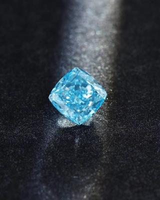 Loose CVD Lab Grown Synthetic Fancy Vivid Blue Diamond Cushion Shape 2.25ct IGI Certified
