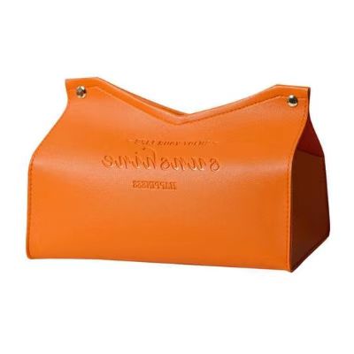 Простой стиль роскошный цветочный PU кожаный автомобиль туалет квадратный ткань бумаги коробка крышка держатель