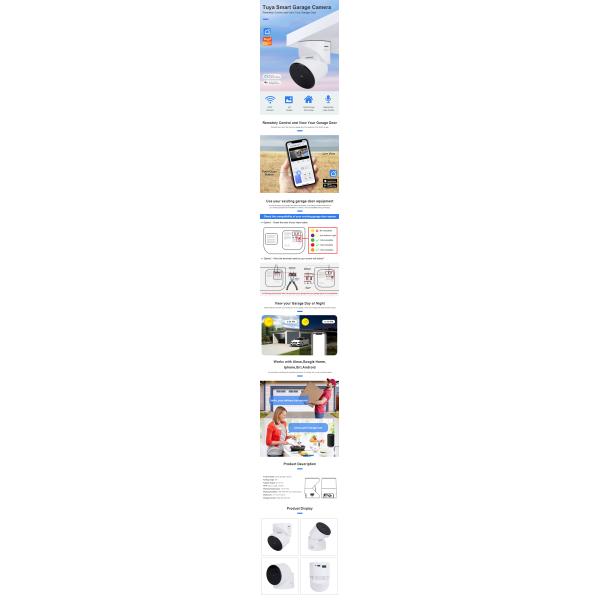 Ночное видение камеры двери гаража камеры монитора гаража Wifi мини