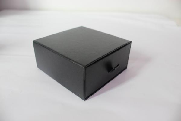 ODM Custom Black Drawer Gift Box CMYK Printed Kraft Paper SGS