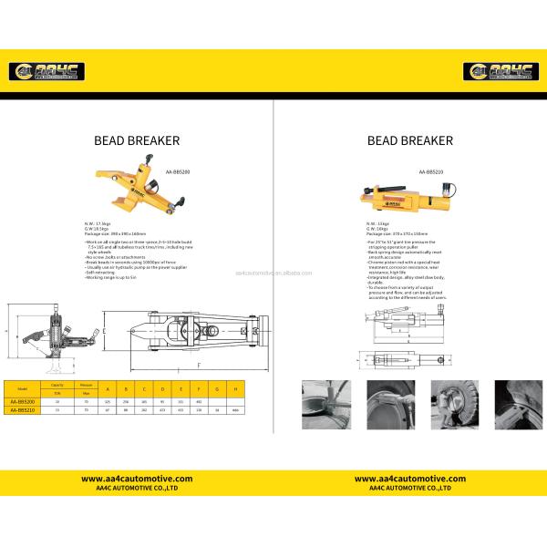 Собственная личность втягивая приспособление для отделения борта шины AA4C AA-BB5200 машин обслуживания автошины