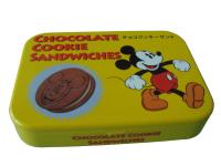 armazenamento Tin Retangular Cookies Tin Container dos biscoitos 208g