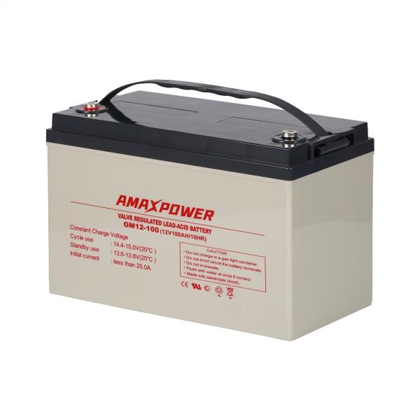 Lithium 12v 100ah Lifepo4 Deep Cycle Gel Battery Solar Power Energy Amaxpower