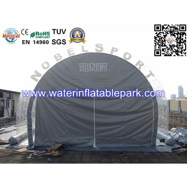 Outside Sealed Air Inflatable Tent For Outdoor Activity , 0.6mm PVC Tarpaulin