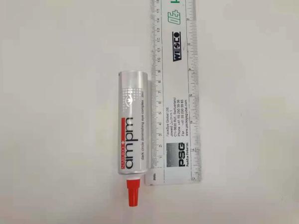 Tubo de creme deslocado do olho 20ml ABL do diâmetro 25*85.7mm do círculo do revestimento do brilho