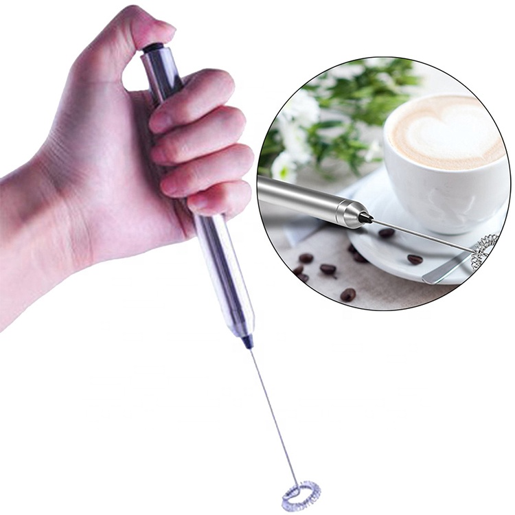 Батарея SGS 21cm Handheld привелась в действие кофе Frother с логотипом лазера