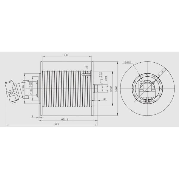 ворот барабанчика 16mm гидравлический