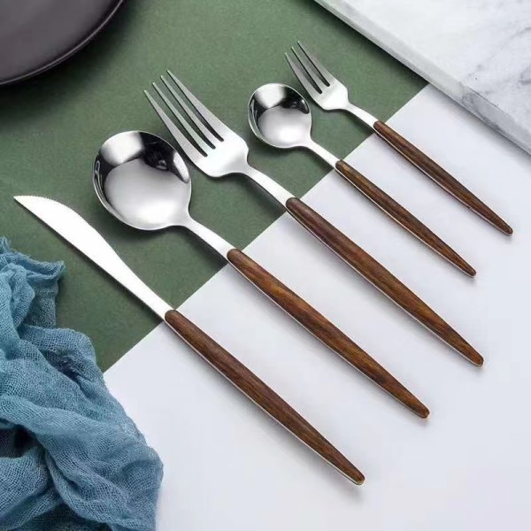 Melamine Dinnerware Spoon Fork Knife Chopsticks Kit