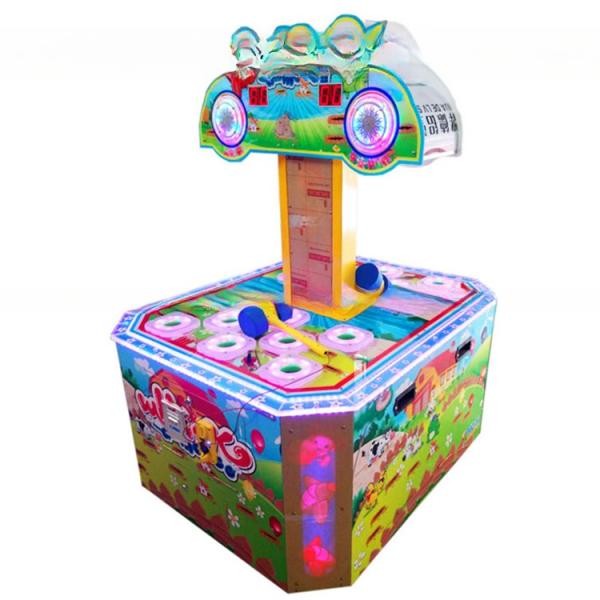 Double players whack a mole coin-operated video games for parent-child children amusement machine manufacturer