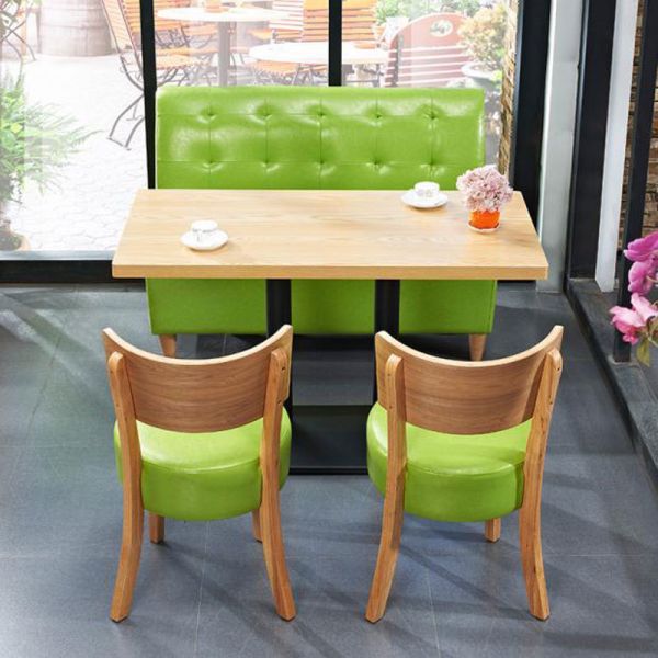 Popular Design Milk Tea Shop Booth Sofa Seating Customized Dining Table and Chairs for Restaurant Commercial Furniture for Cafe
