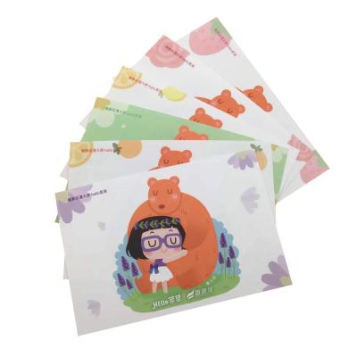 Disnfectant Sleep Aid Items Lasting Scented Thick Paper Cards Fragrance Culture Postcards OEM