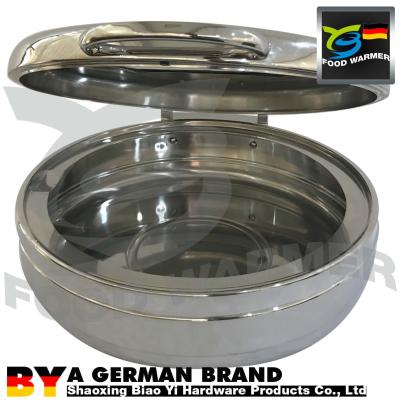 385*140mm Stainless Steel Chafing Dish CE Ceritifaction 4L Volume Φ345mm