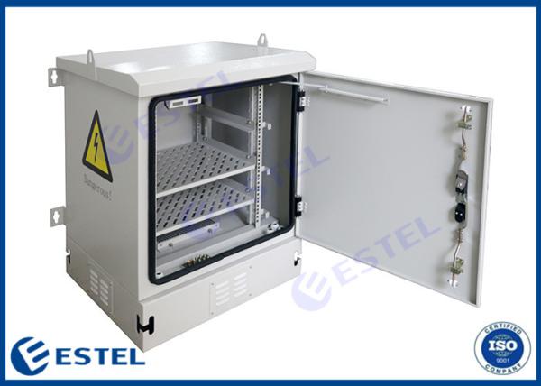 Steel Powder Coating 14U IP55 Outdoor Wall Enclosure 