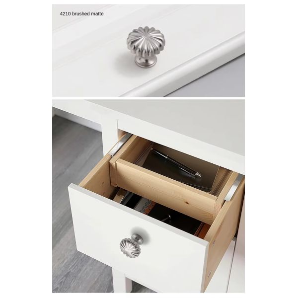 Single Hole Zinc Alloy Cabinet Knob Pumpkin Handle Small Single Grain Single Button Design for Dresser Wardrobe Use Direct