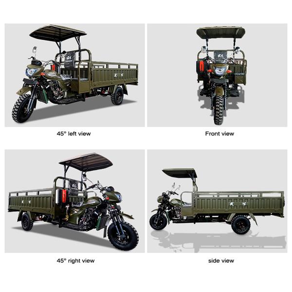 Transportation Made Easy with Motorized Cargo Tricycle One Seat and Basket Included