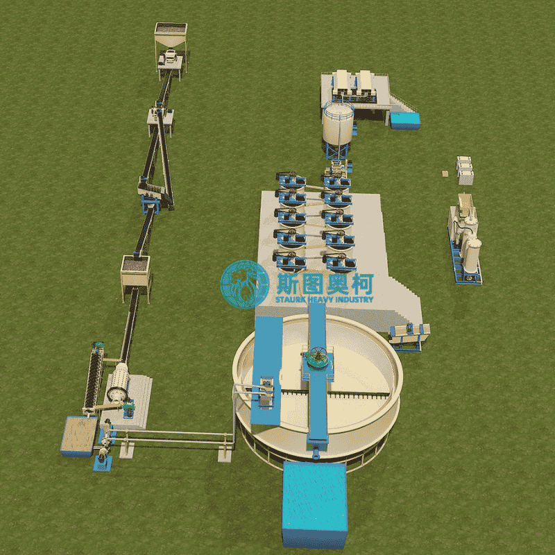 CIP CIL Gold Extraction System with 98% Recovery Rate, 12-24 Hours Retention Time, and Ambient to 50°C Temperature Range