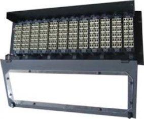 19'' Standard Structure Sliding Tray design black MPO/MTP Fiber Optic Cassette for Truck Network System