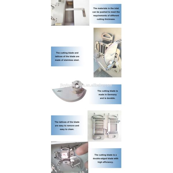 Cooked Cube Chicken / Fresh Meat Dicing Machine High Speed 500-600kg/H